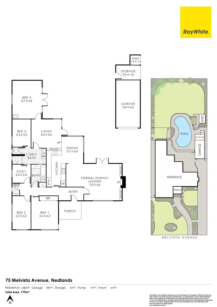Floorplan of Homely house listing, 75 Melvista Avenue, Nedlands WA 6009