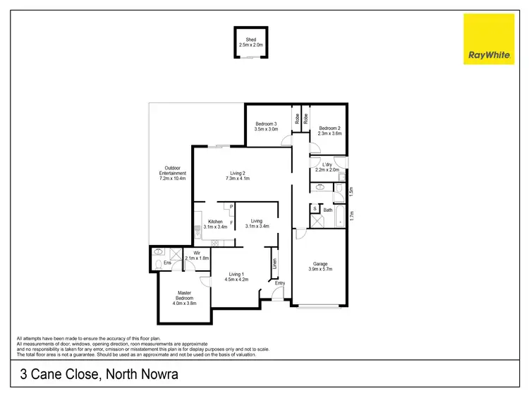 Floorplan of Homely house listing, 3 Cane Close, North Nowra NSW 2541