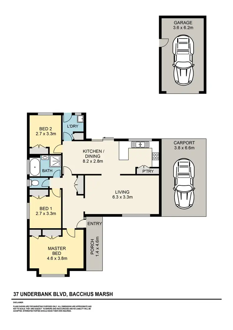 Floorplan of Homely house listing, 37 Underbank Boulevard, Bacchus Marsh VIC 3340