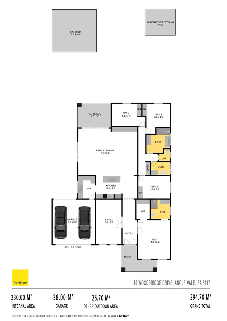 Floorplan of Homely house listing, 10 Woodbridge Drive, Angle Vale SA 5117