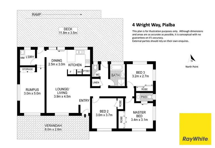 Floorplan of Homely house listing, 4 Wright Way, Pialba QLD 4655