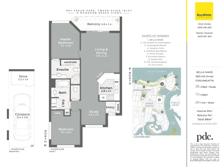 Floorplan of Homely unit listing, 26/5 Hill Street, Coolangatta QLD 4225