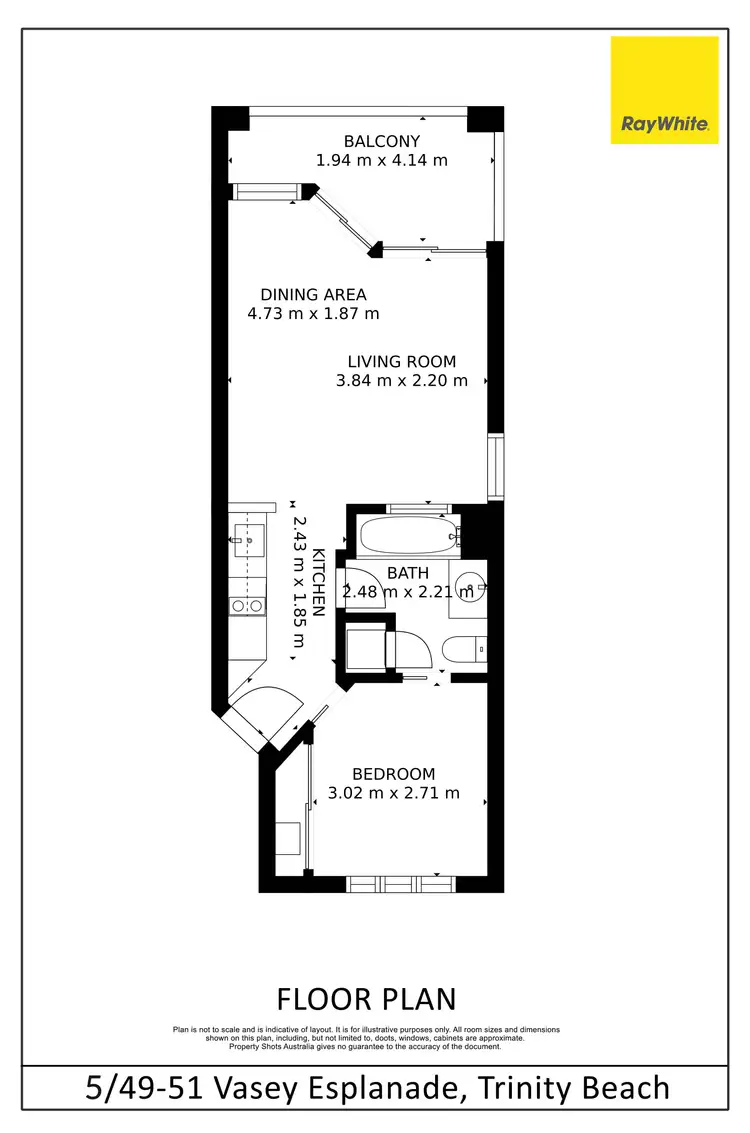 Floorplan of Homely unit listing, 5/49-51 Vasey Esplanade, Trinity Beach QLD 4879