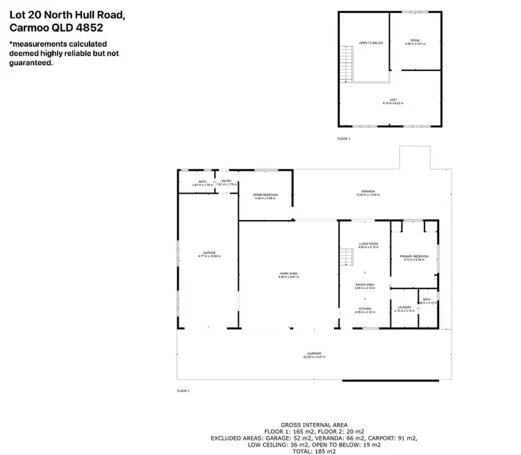 Floorplan of Homely house listing, Lot 20 North Hull Road, Carmoo QLD 4852