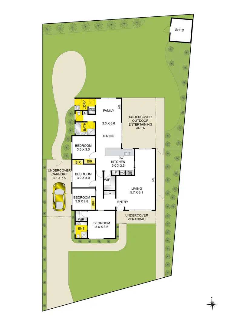 Floorplan of Homely house listing, 2 Villea Avenue, Grovedale VIC 3216