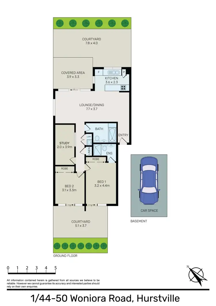 Floorplan of Homely apartment listing, 1/44-50 Woniora Road, Hurstville NSW 2220