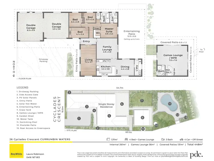 Floorplan of Homely house listing, 26 Cyclades Crescent, Currumbin Waters QLD 4223