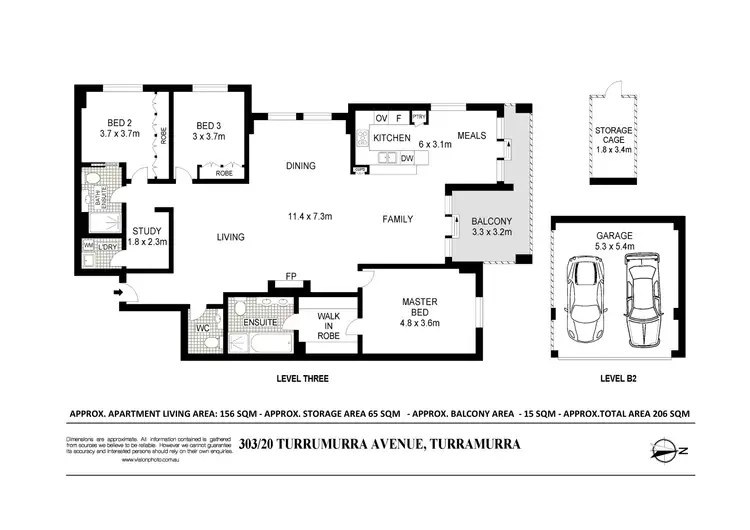 Floorplan of Homely apartment listing, 303/20 Turramurra Avenue, Turramurra NSW 2074