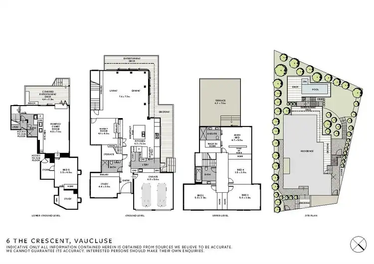 Floorplan of Homely house listing, 6 The Crescent, Vaucluse NSW 2030