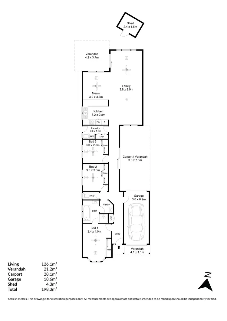 Floorplan of Homely house listing, 4a Bert Street, Modbury SA 5092