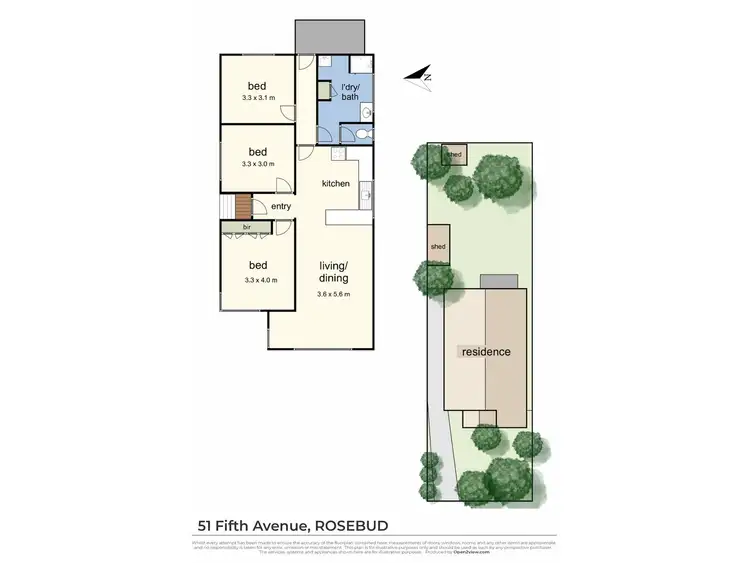 Floorplan of Homely house listing, 51 Fifth Avenue, Rosebud VIC 3939