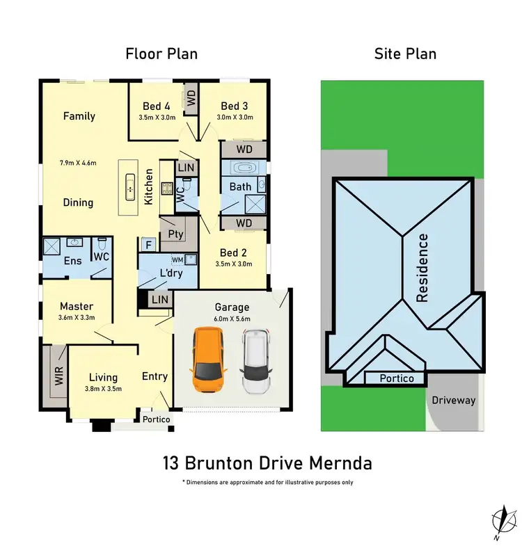 Floorplan of Homely house listing, 13 Brunton Drive, Mernda VIC 3754