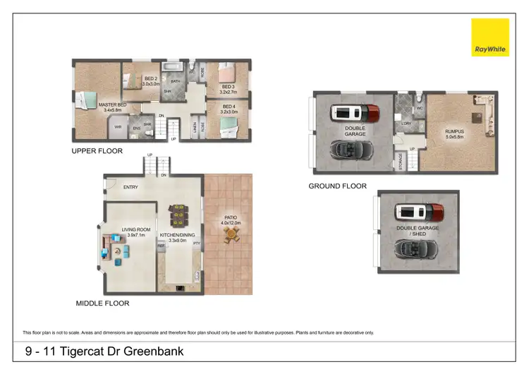 Floorplan of Homely house listing, 9-11 Tigercat Court, Greenbank QLD 4124