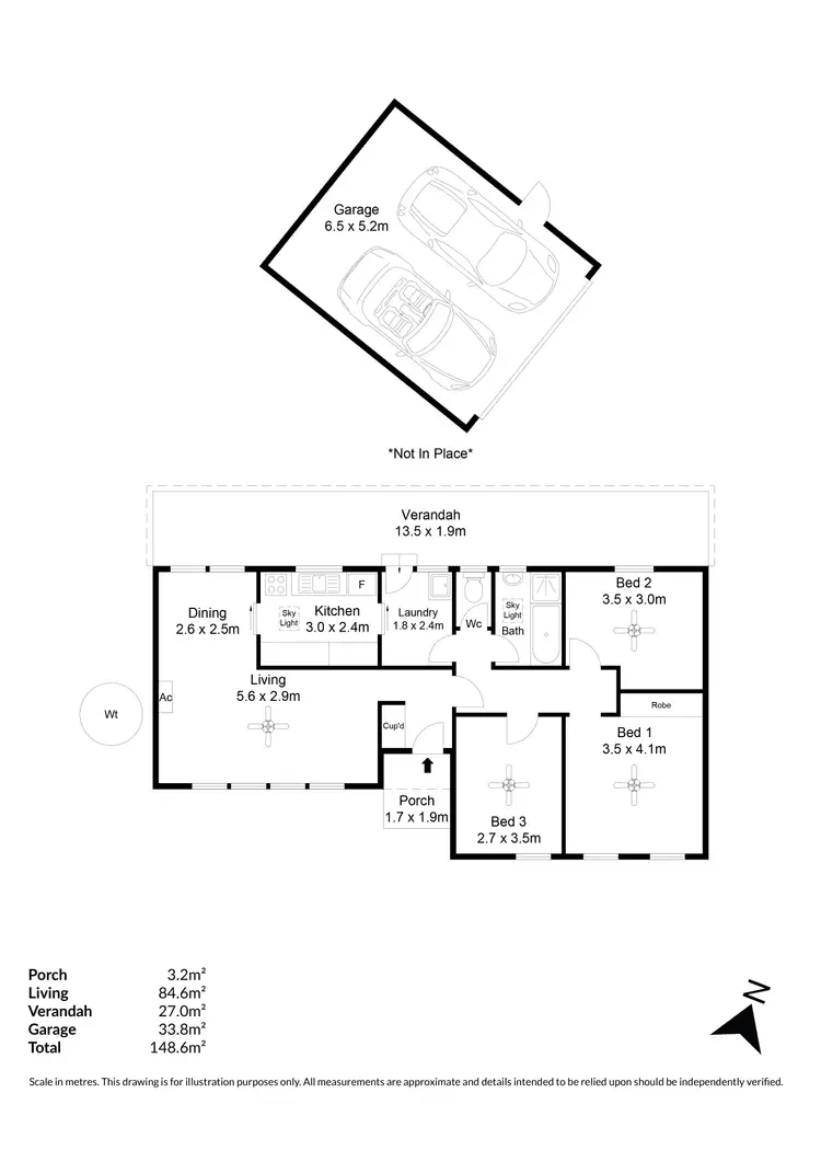 Floorplan of Homely house listing, 66 Whysall Road, Greenacres SA 5086