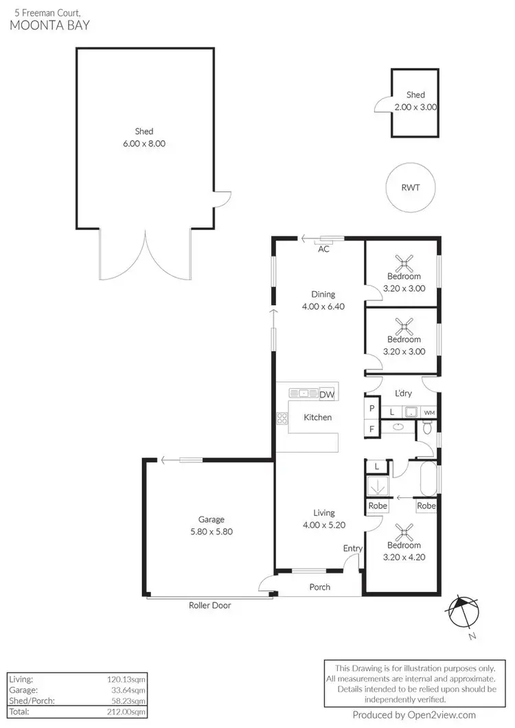 Floorplan of Homely house listing, 5 Freeman Court, Moonta Bay SA 5558