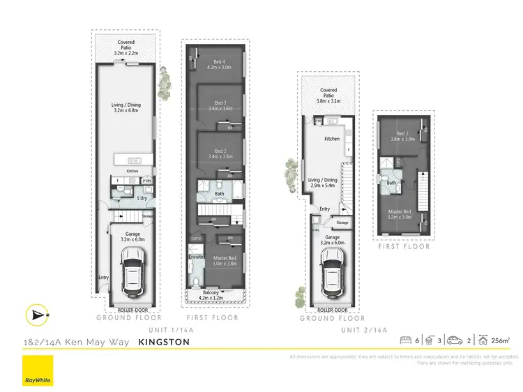 Floorplan of Homely semi-detached listing, 14A Ken May Way, Kingston QLD 4114