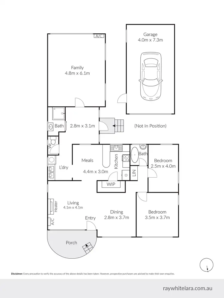 Floorplan of Homely house listing, 83 Purnell Road, Corio VIC 3214