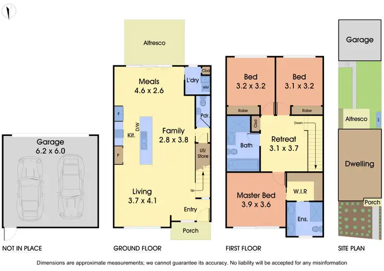 Floorplan of Homely townhouse listing, 6 Mulberry Walk, Wantirna South VIC 3152