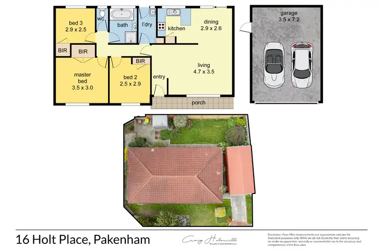 Floorplan of Homely house listing, 16 Holt Place, Pakenham VIC 3810