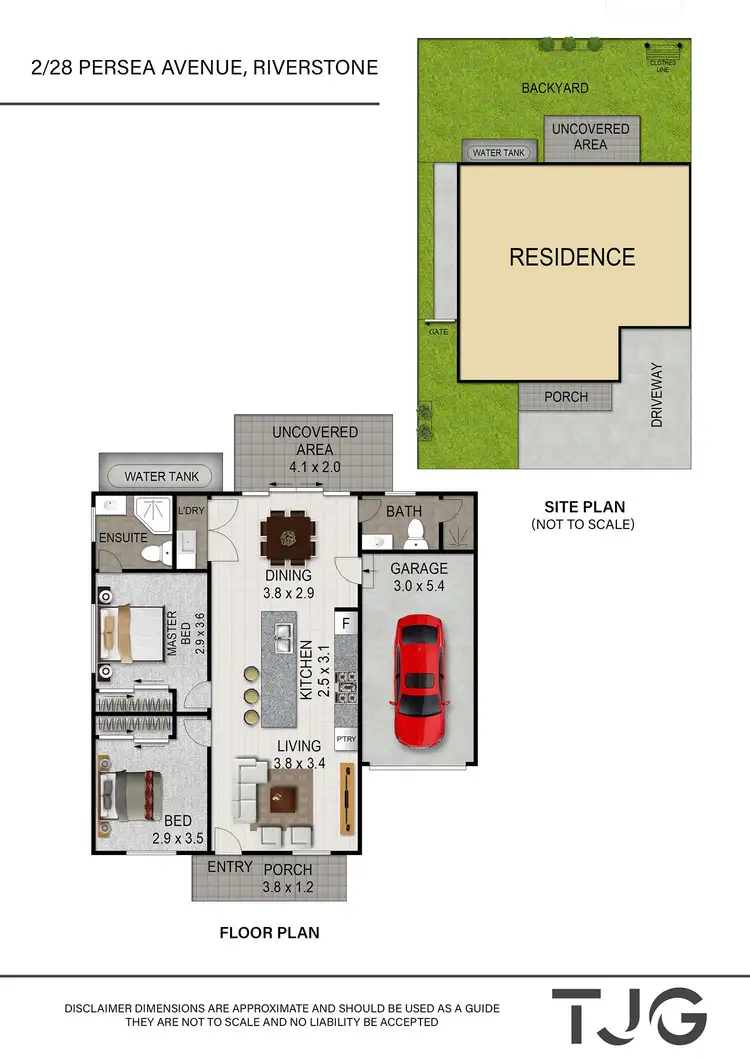 Floorplan of Homely townhouse listing, 2/28 Persea Avenue, Riverstone NSW 2765