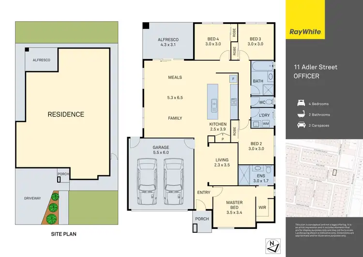 Floorplan of Homely house listing, 11 Adler Street, Officer VIC 3809
