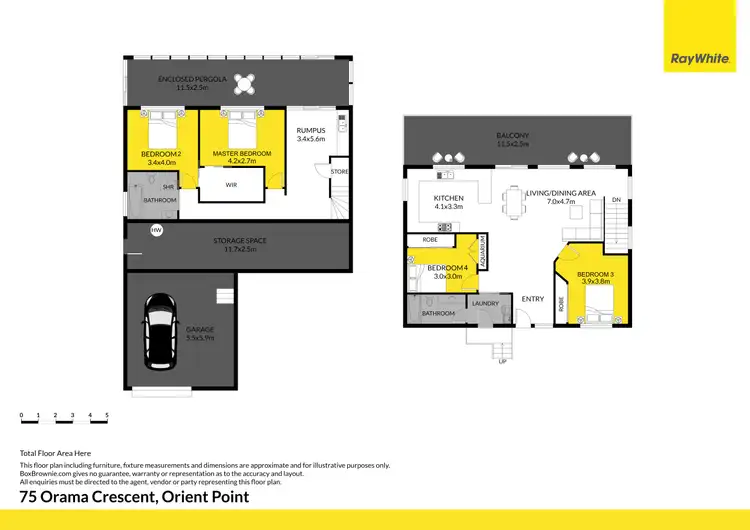 Floorplan of Homely house listing, 75 Orama Crescent, Orient Point NSW 2540