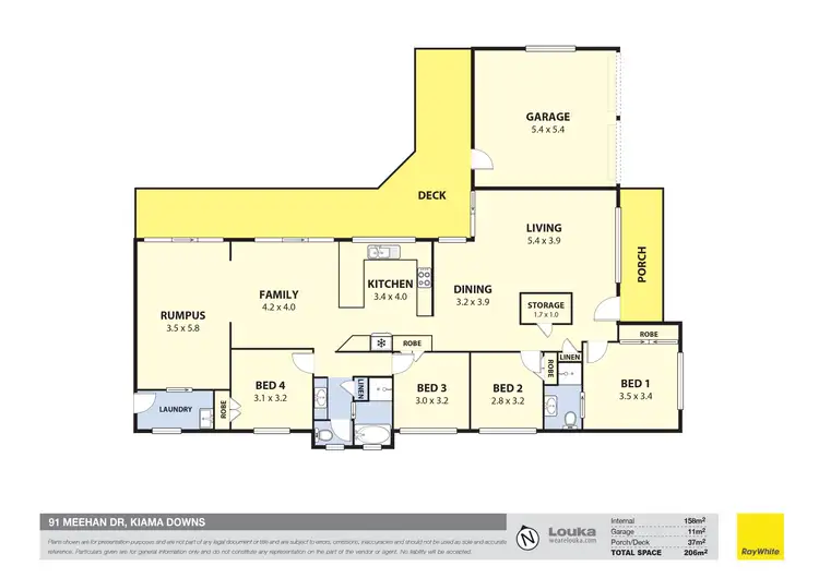 Floorplan of Homely house listing, 91 Meehan Drive, Kiama Downs NSW 2533