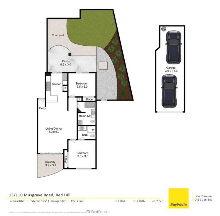 Floorplan of Homely apartment listing, 15/110 Musgrave Road, Red Hill QLD 4059
