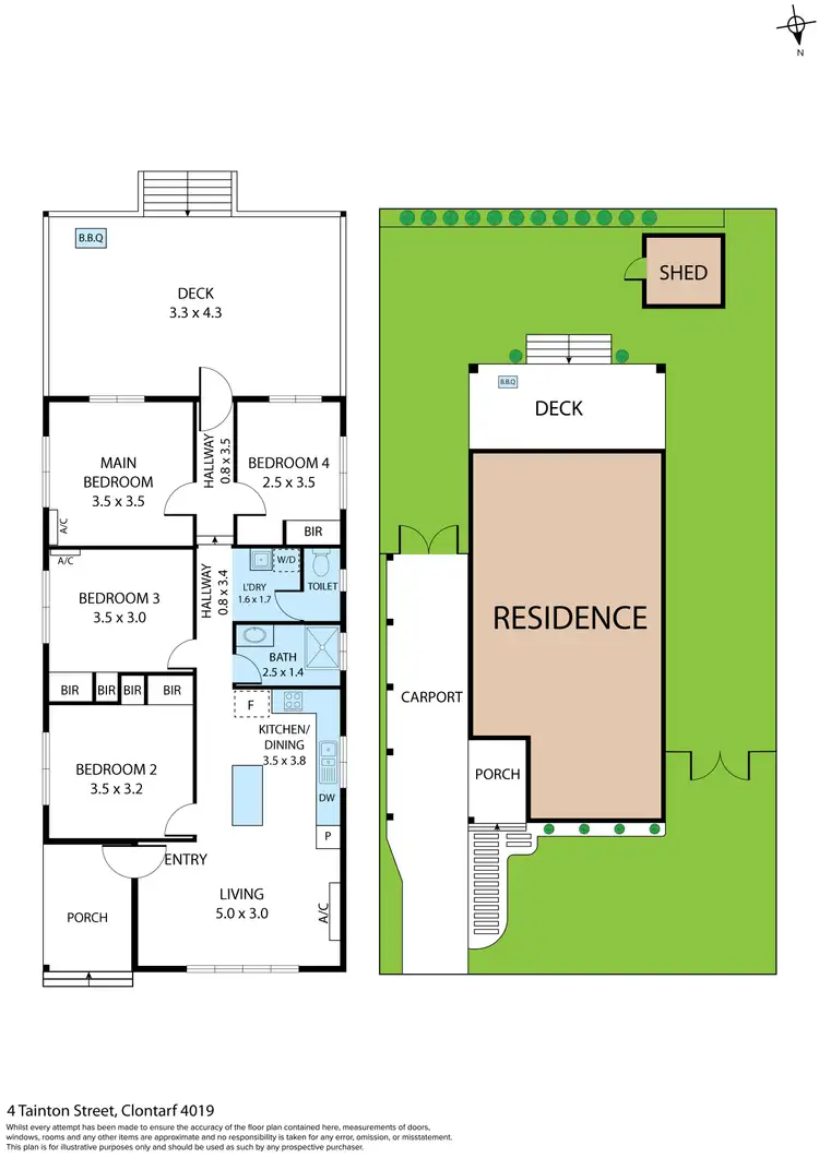 Floorplan of Homely house listing, 4 Tainton Street, Clontarf QLD 4019