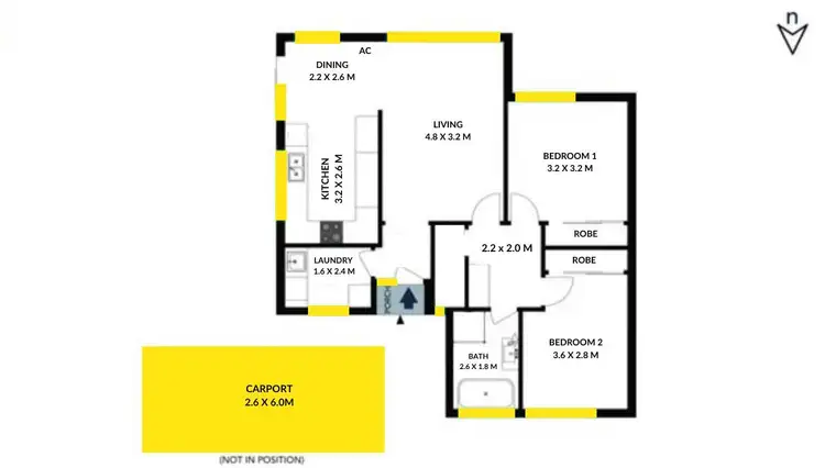 Floorplan of Homely unit listing, 1/177 Cleeland Street, Dandenong VIC 3175