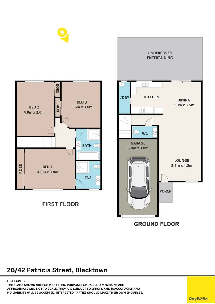 Floorplan of Homely townhouse listing, 26/42 Patricia Street, Blacktown NSW 2148