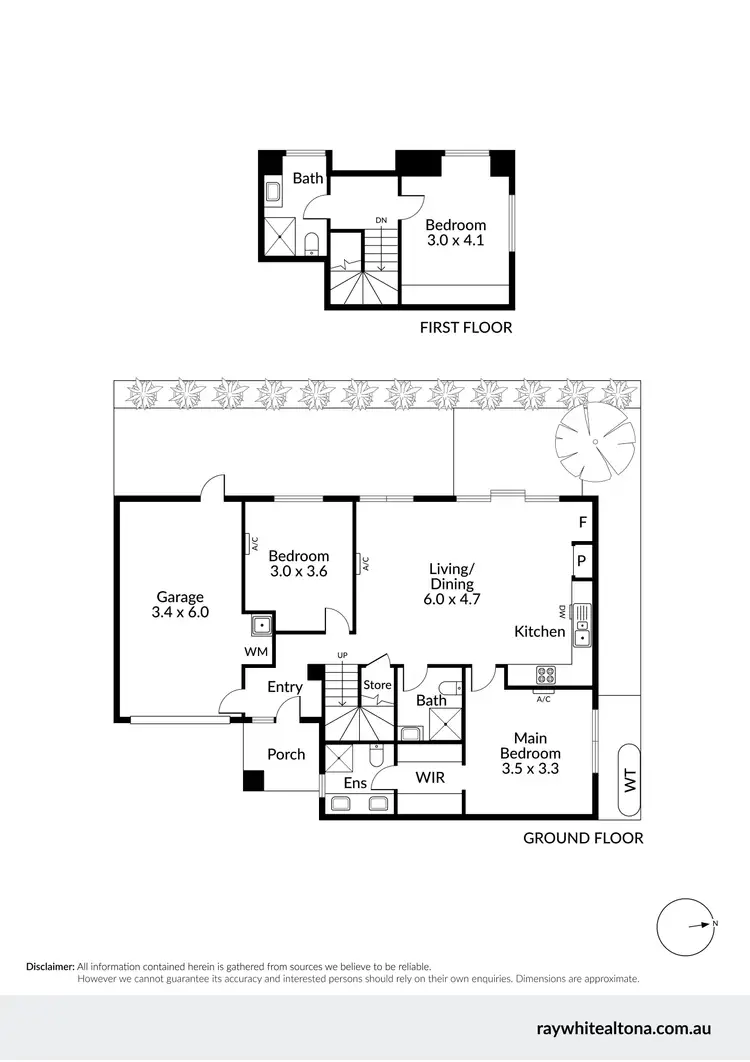 Floorplan of Homely townhouse listing, 3/3 Houston Court, Brooklyn VIC 3012