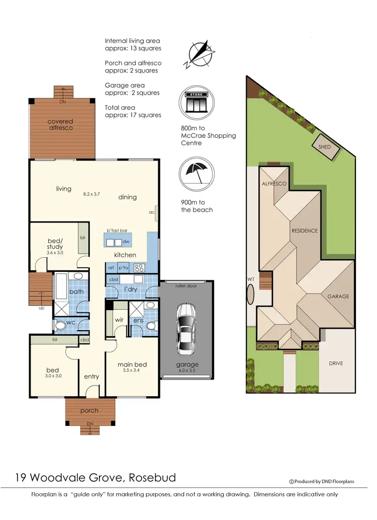 Floorplan of Homely house listing, 19 Woodvale Grove, Rosebud VIC 3939