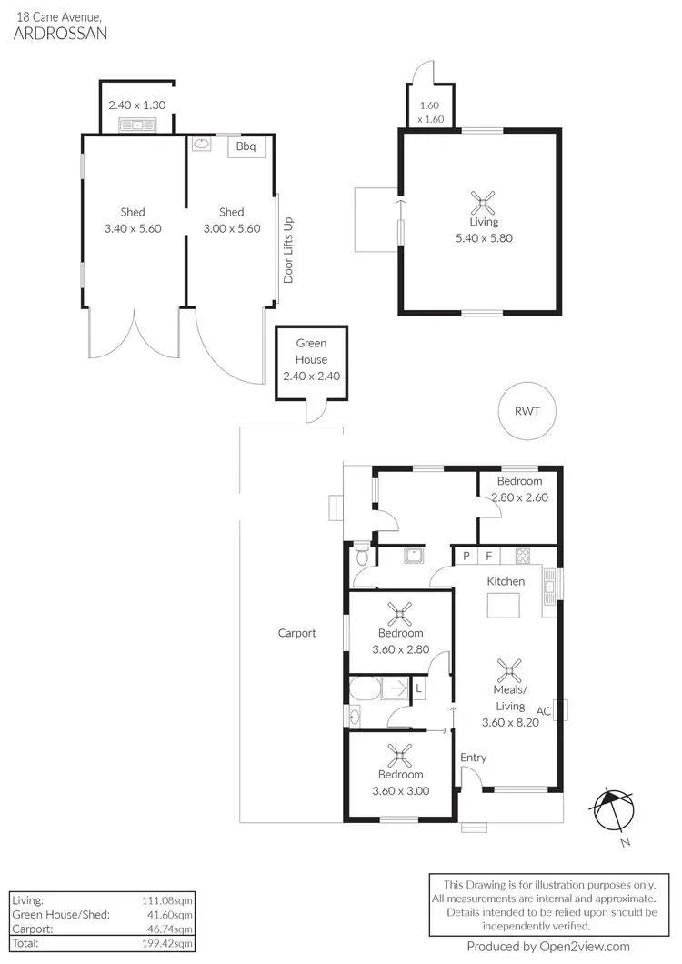 Floorplan of Homely house listing, 18 Cane Avenue, Ardrossan SA 5571