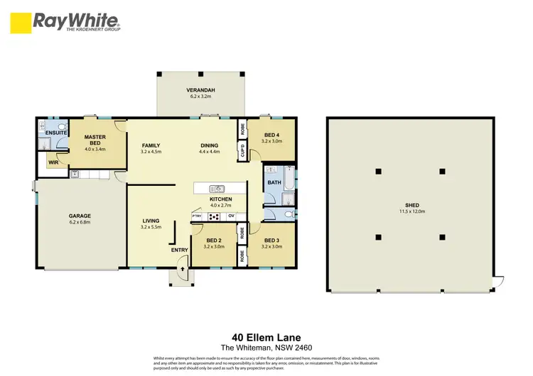 Floorplan of Homely other listing, 40 Ellem Lane, The Whiteman NSW 2460