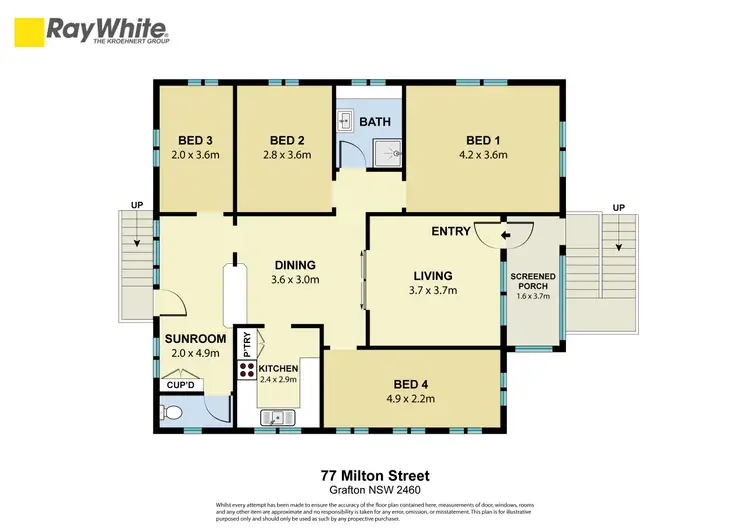 Floorplan of Homely house listing, 77 Milton Street, Grafton NSW 2460