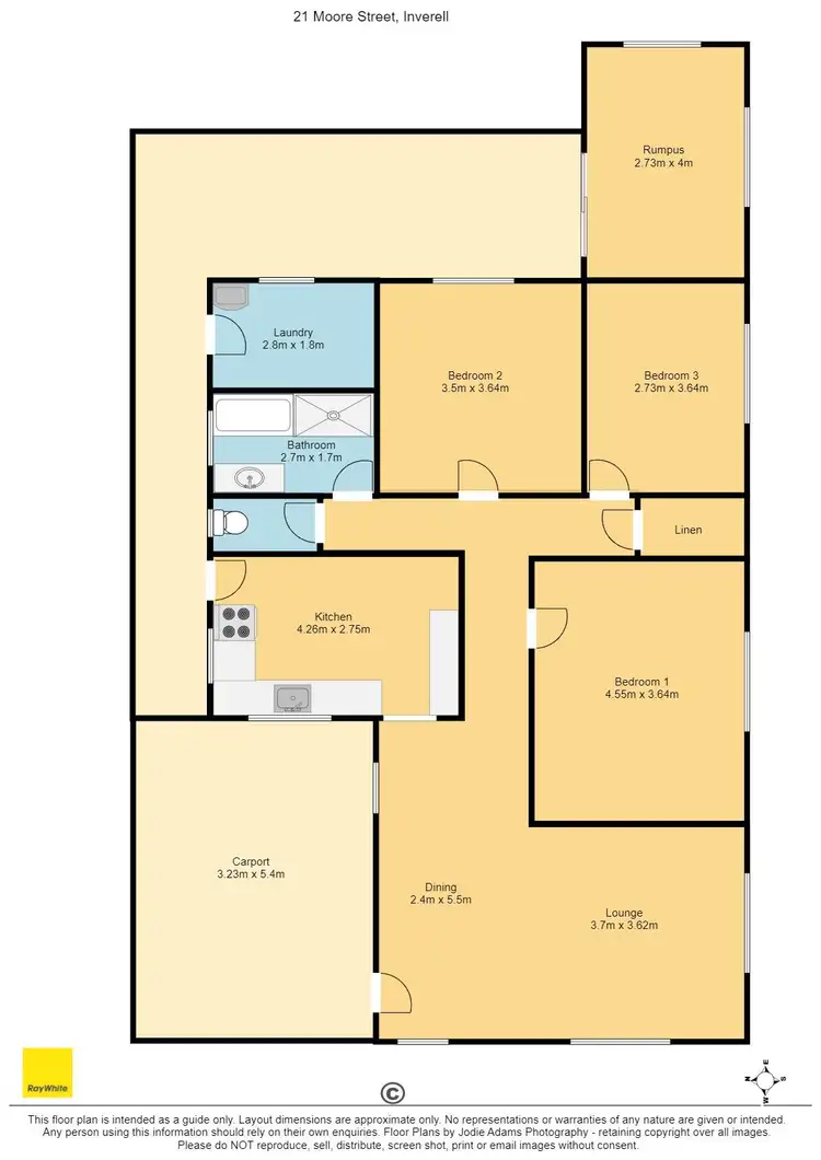 Floorplan of Homely house listing, 21 Moore Street, Inverell NSW 2360