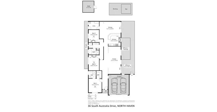 Floorplan of Homely house listing, 36 South Australia One Drive, North Haven SA 5018