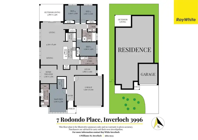 Floorplan of Homely house listing, 7 Rodondo Place, Inverloch VIC 3996