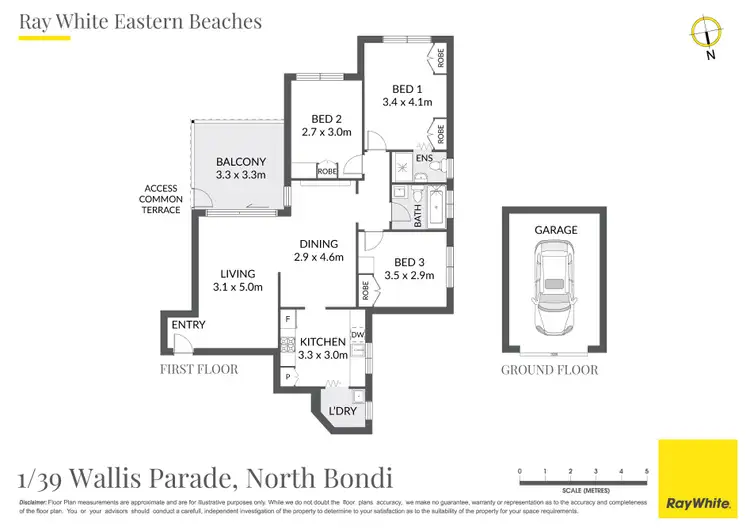 Floorplan of Homely apartment listing, 1/39-43 Wallis Parade, North Bondi NSW 2026