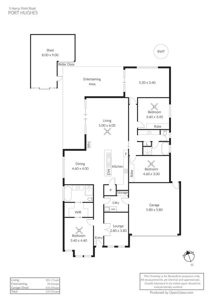 Floorplan of Homely house listing, 5 Harrys Point Road, Port Hughes SA 5558
