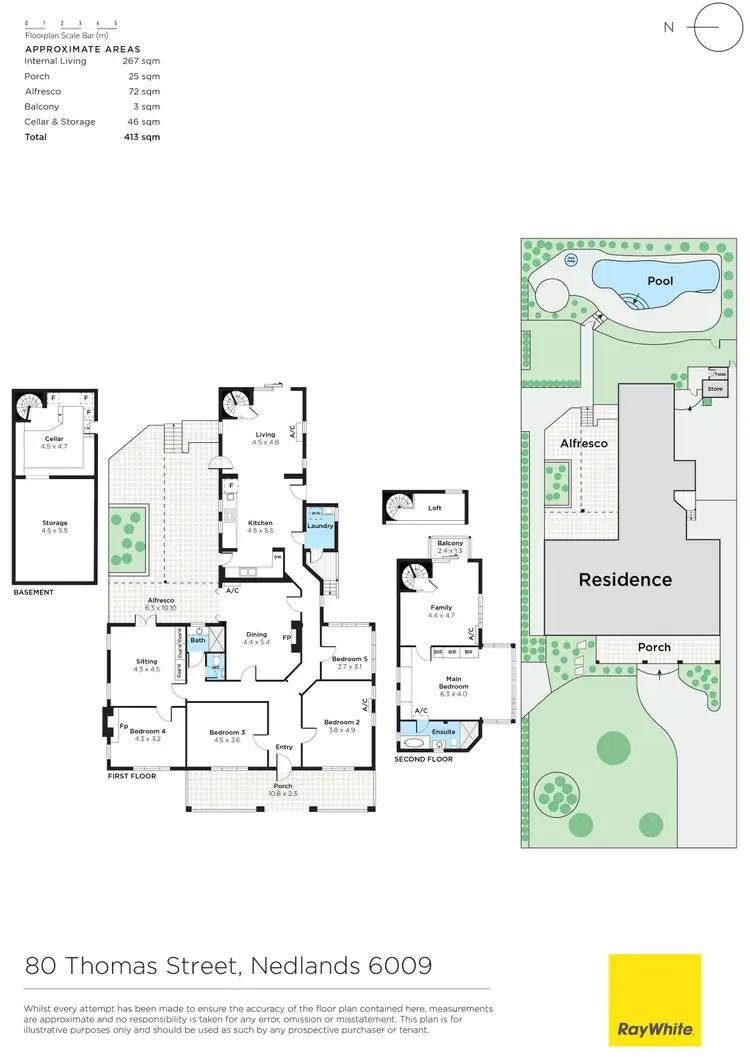 Floorplan of Homely house listing, 80 Thomas Street, Nedlands WA 6009