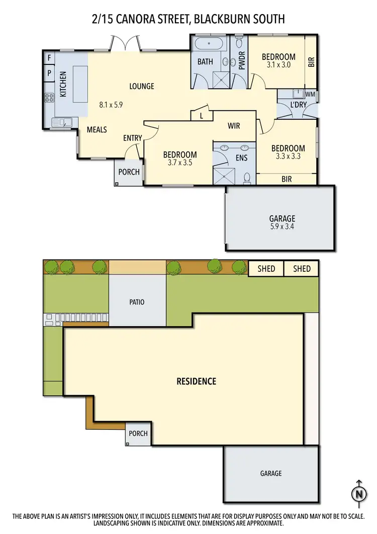 Floorplan of Homely unit listing, 2/15 Canora Street, Blackburn South VIC 3130