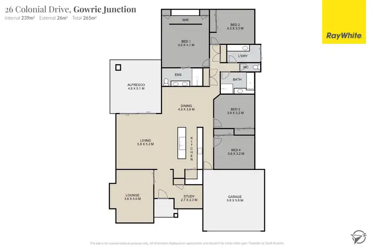 Floorplan of Homely house listing, 26 Colonial Drive, Gowrie Junction QLD 4352