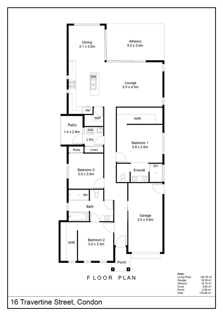 Floorplan of Homely house listing, 16 Travertine Street, Condon QLD 4815
