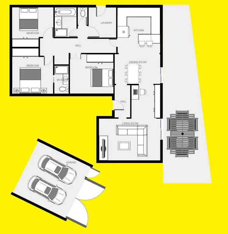 Floorplan of Homely house listing, 3 Jobson Court, Mildura VIC 3500
