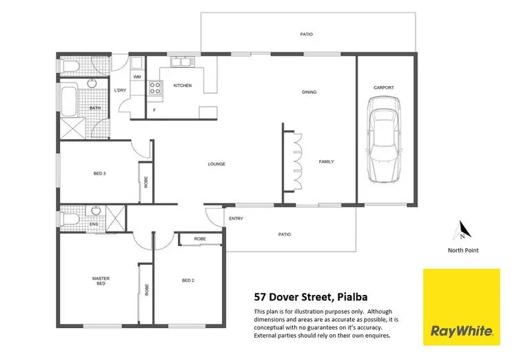 Floorplan of Homely house listing, 57 Dover Street, Pialba QLD 4655