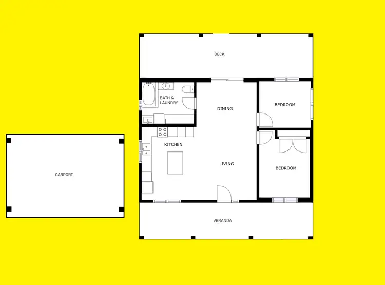 Floorplan of Homely house listing, 122A Chaffey Street, Merbein VIC 3505