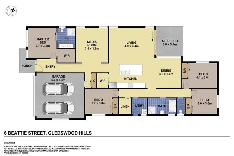 Floorplan of Homely house listing, 6 Beattie Street, Gledswood Hills NSW 2557