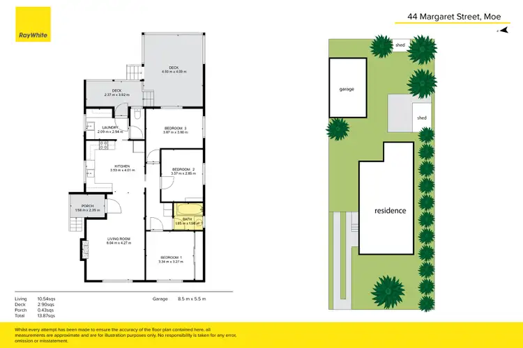 Floorplan of Homely house listing, 44 Margaret Street, Moe VIC 3825